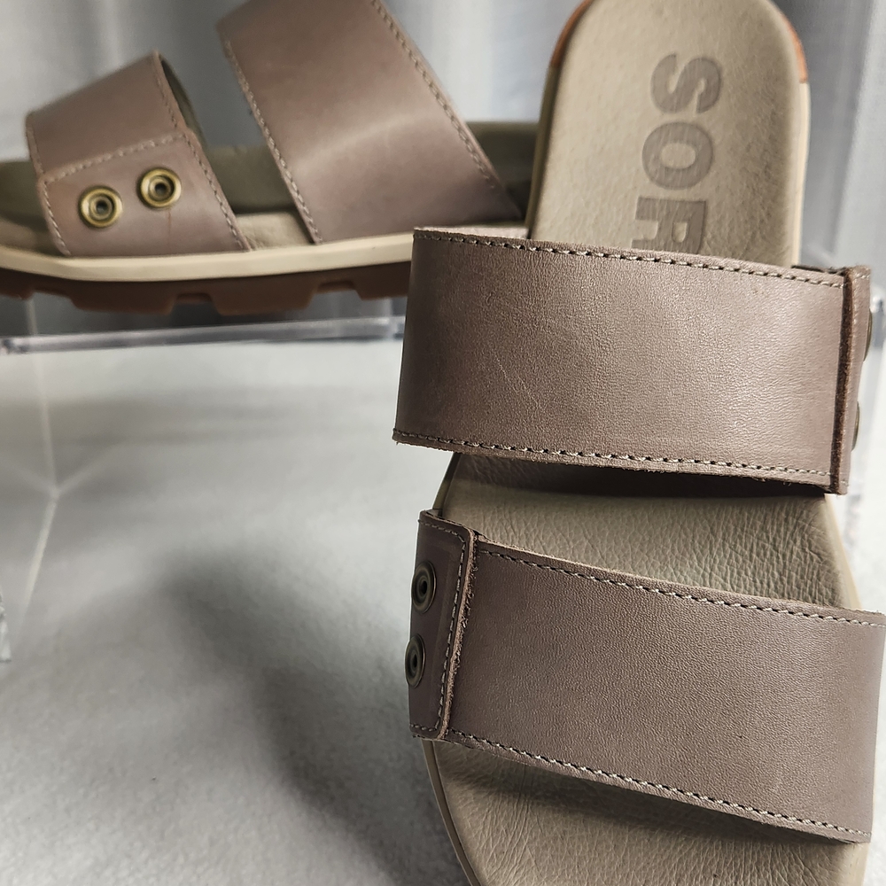 Sorel Tan Double Strap Sandals